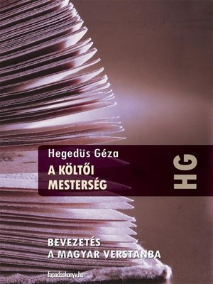 cover image of A költői mesterség